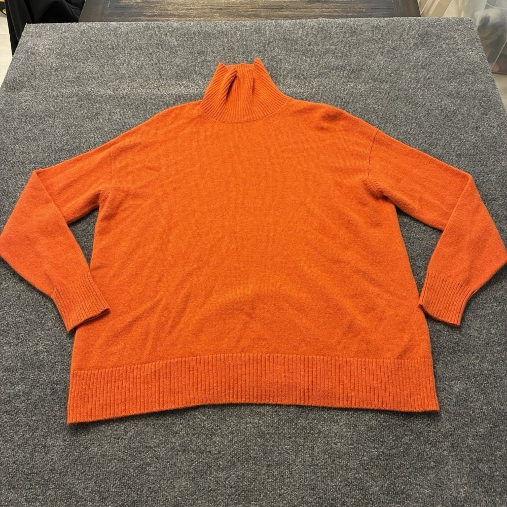 Peruvian Connection x Glenda Bailey Royal Alpaca Turtleneck Pullover Mens XL